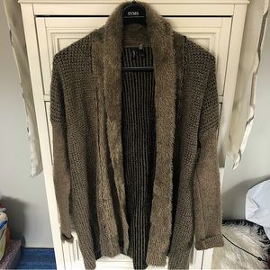 Fluffy Trim Cardigan